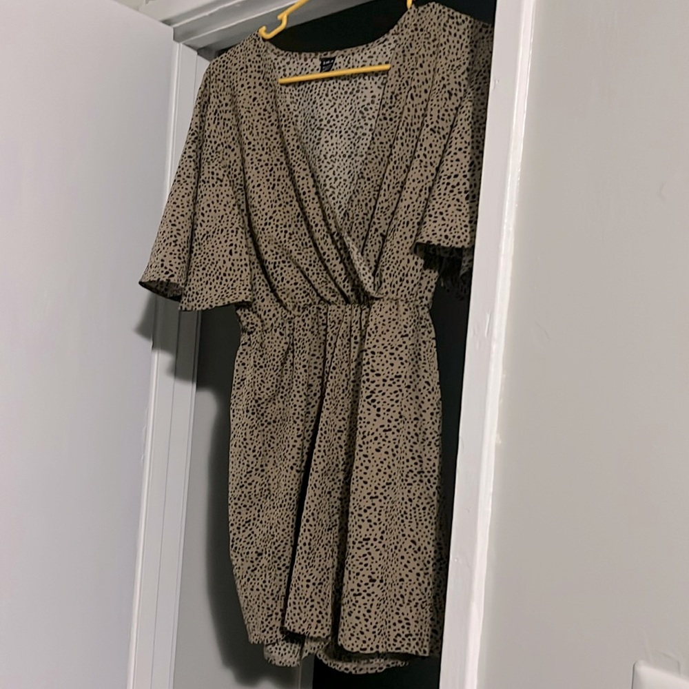 Leopard print romper